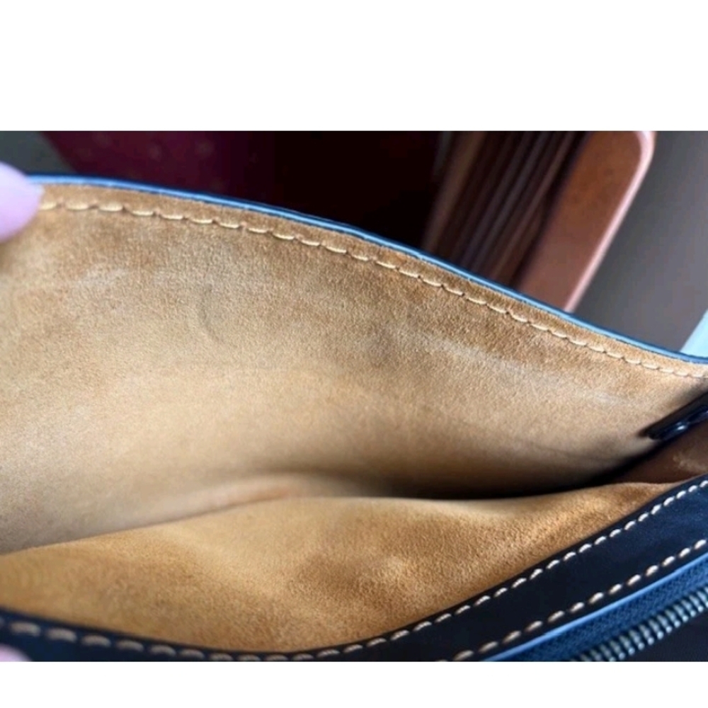 Coach 1941 ROGUE  Shoulder Bag Black/ Yellow Stitching - Picture 14 of 14